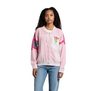 Vintage 80s Neon Reversible Workout Jacket Womens Size Medium